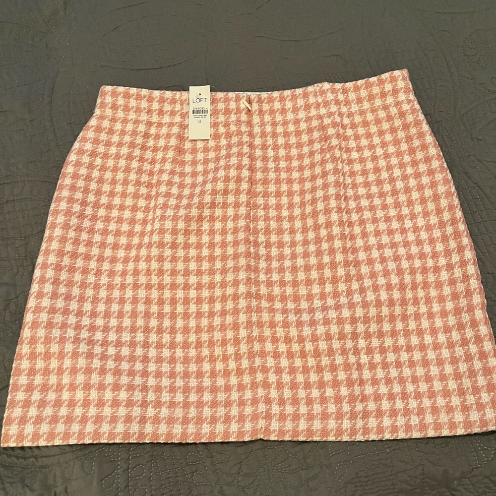LOFT TWEED POCKET SHIFT SKIRT size 12 - Picture 4 of 6